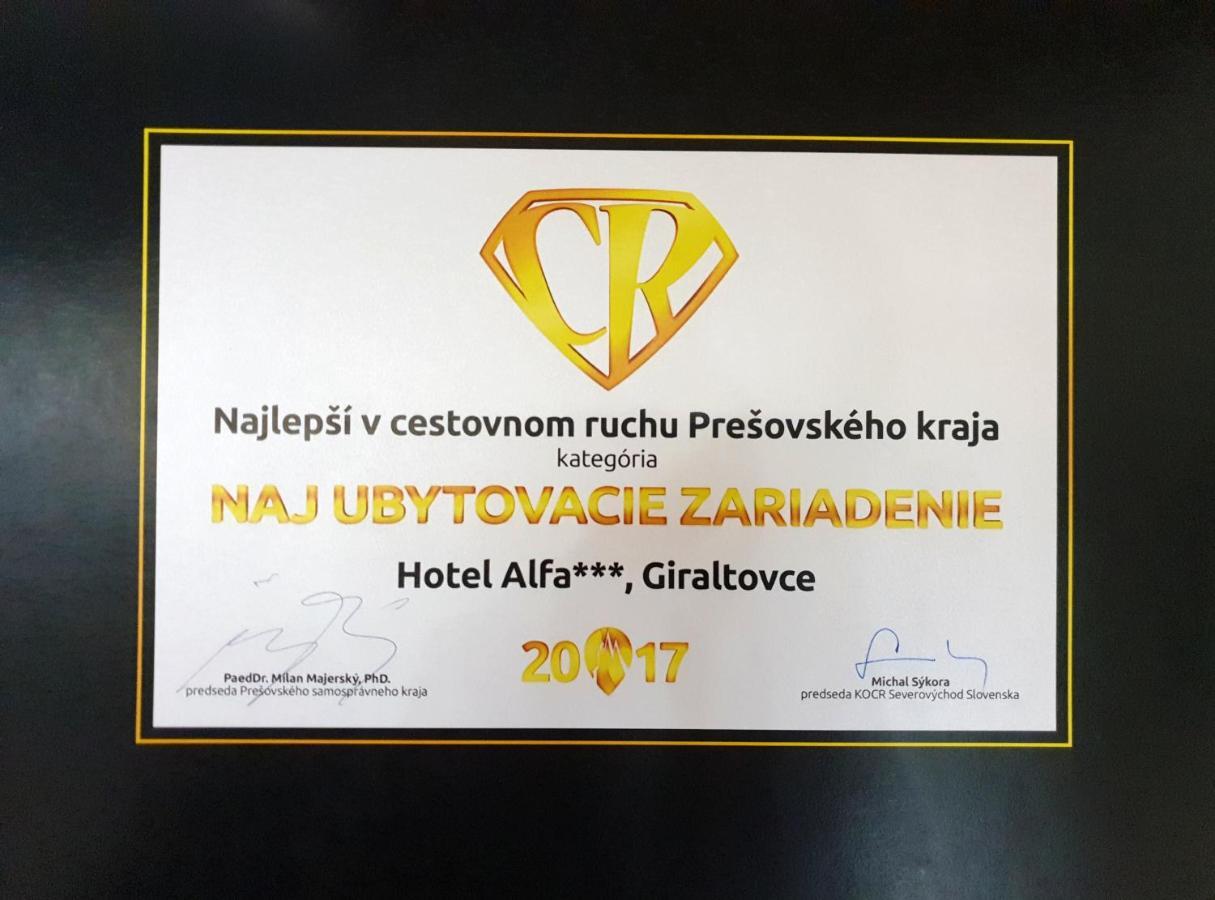 Hotel Alfa Giraltovce Zewnętrze zdjęcie